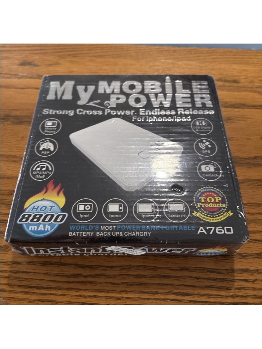 My Mobile Power 8800mAh White Portable Power Bank - A760